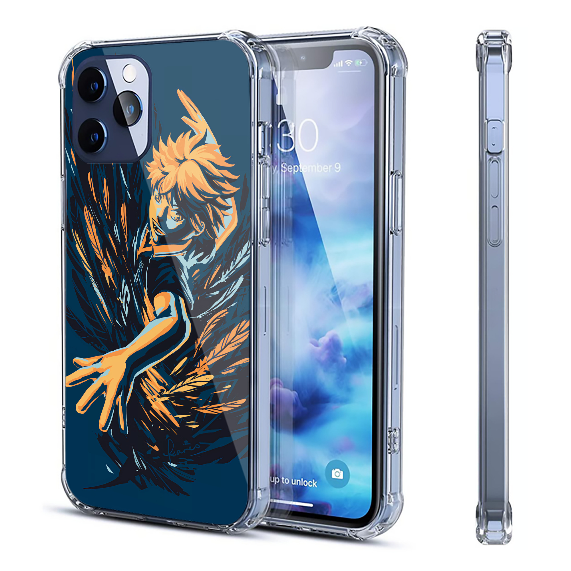 （画像用） ハイキュー!! Haikyu!! 【iPhone 12シリーズ対応】透明スマホケース（クリアソフトケース）